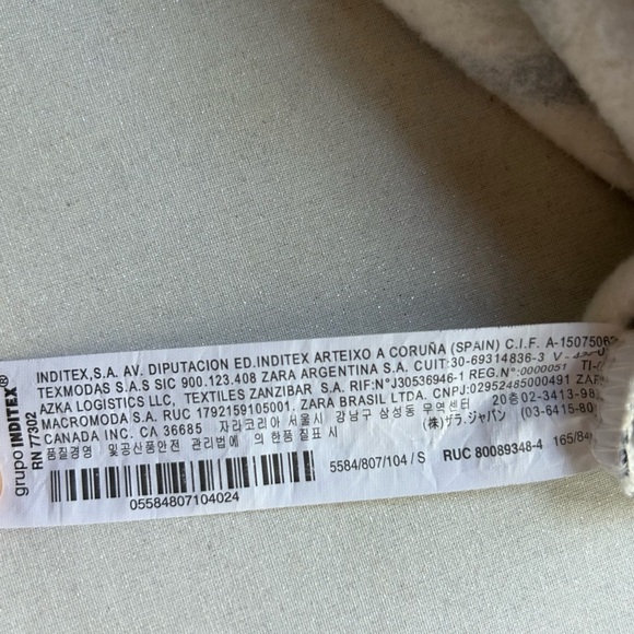 ZARA balloon long sleeve black and white stripped sweatshirt | SZ Small - Picture 11 of 12